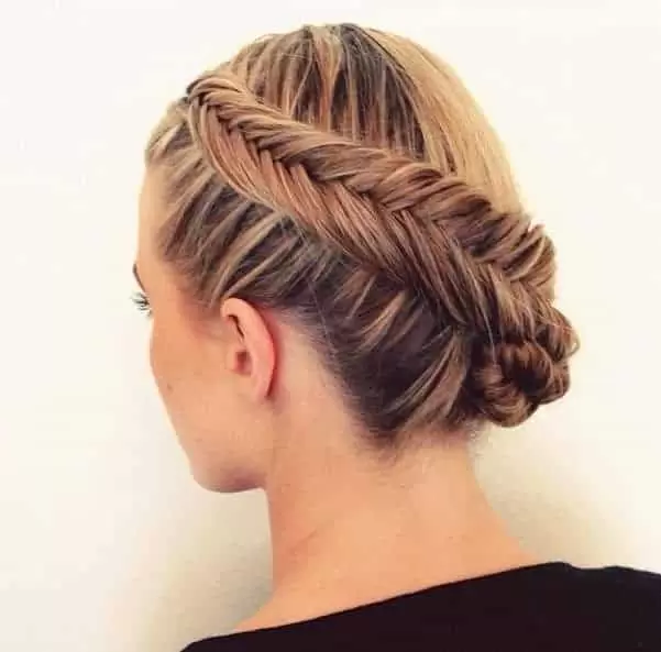 Fishtail Braid with Updo