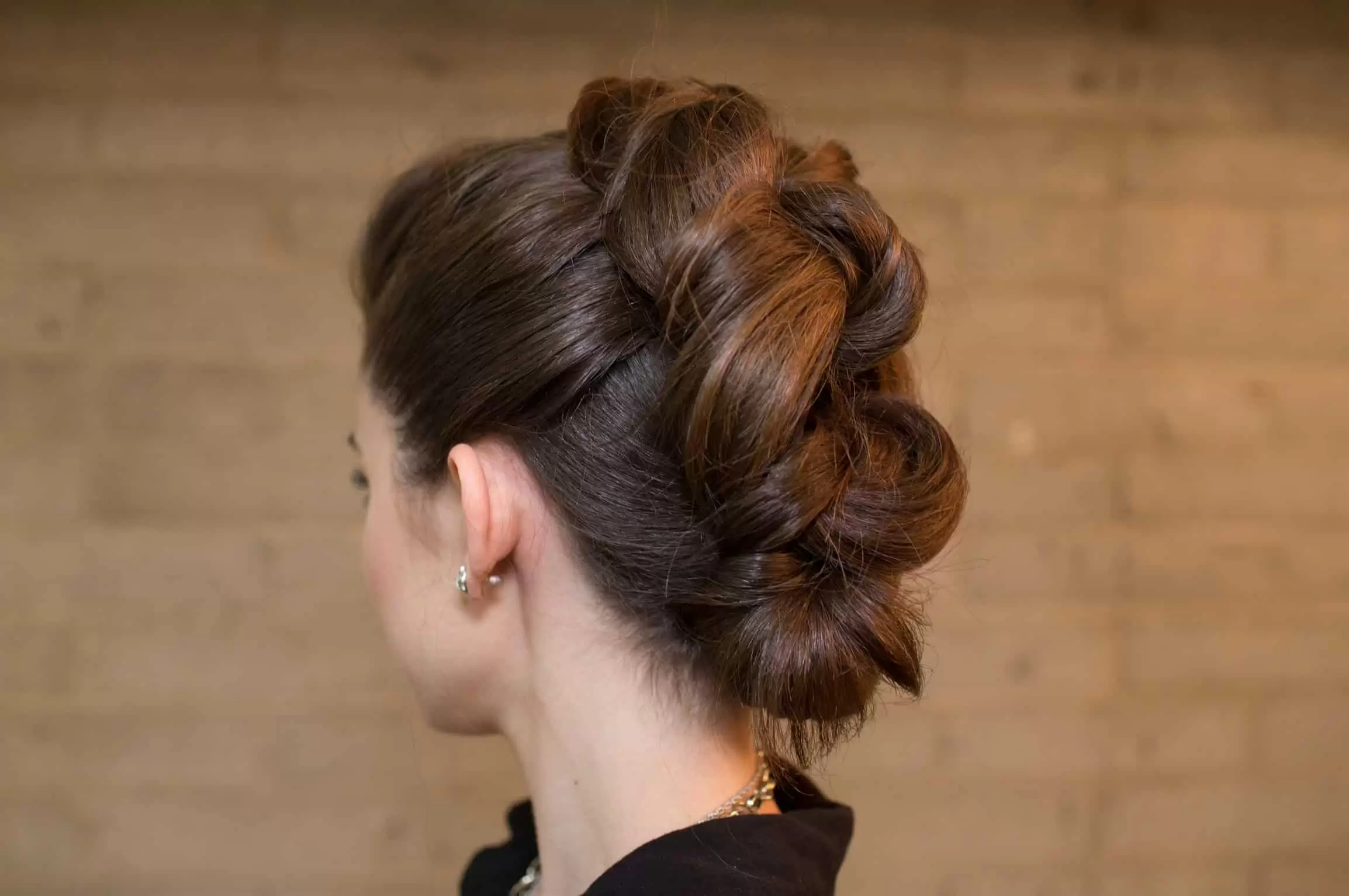 Knotted Faux Mohawk Updo