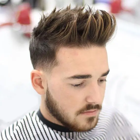 Spiked Quiff with Taper Fade